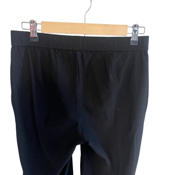 Eileen Fisher Washable Stretch Crepe Pull On Straight Leg Pants Black Petite S - Picture 4 of 7